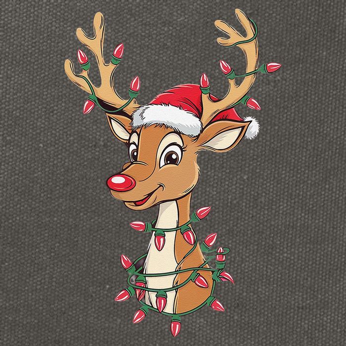 Rudolph The Red Nose Reindeer Christmas Gitfs For Cotton Canvas Backpack