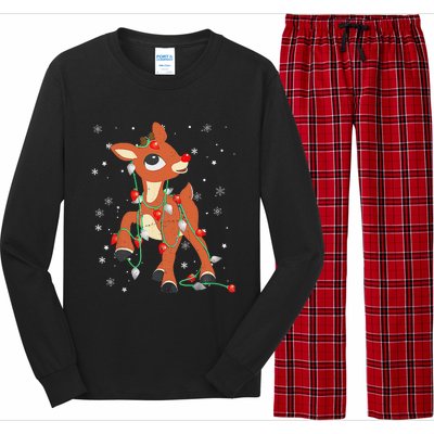 Rudolph The Red Nose Reindeer For And Christmas Long Sleeve Pajama Set