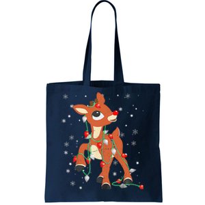 Rudolph The Red Nose Reindeer For And Christmas Tote Bag