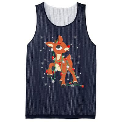 Rudolph The Red Nose Reindeer For And Christmas Mesh Reversible Basketball Jersey Tank