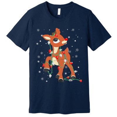 Rudolph The Red Nose Reindeer For And Christmas Premium T-Shirt