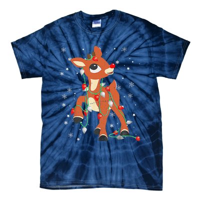 Rudolph The Red Nose Reindeer For And Christmas Tie-Dye T-Shirt