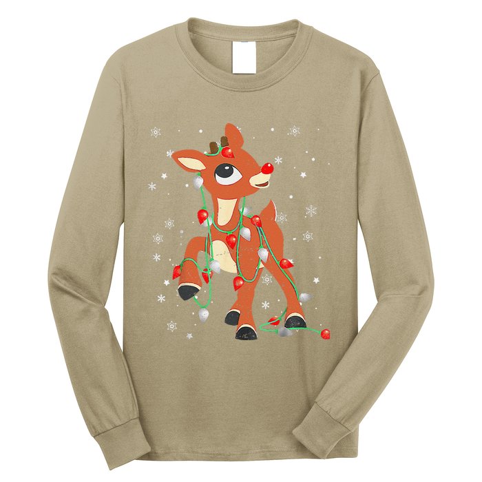 Rudolph The Red Nose Reindeer For And Christmas Long Sleeve Shirt