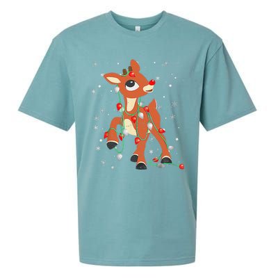 Rudolph The Red Nose Reindeer For And Christmas Sueded Cloud Jersey T-Shirt