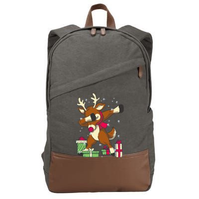 Rudolph The Red Nose Reindeer Christmas Cotton Canvas Backpack