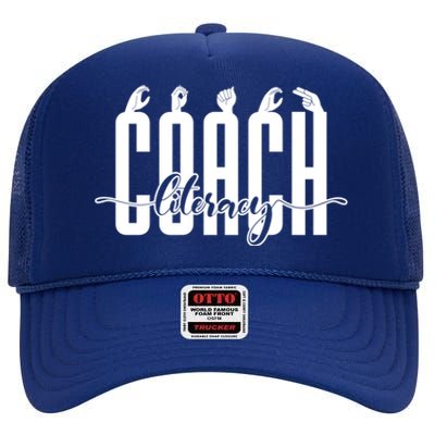 Reading Teacher Reading Coach Literacy Coach Meaningful Gift High Crown Mesh Back Trucker Hat