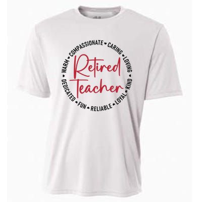 Retired Teacher Cooling Performance Crew T-Shirt