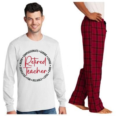 Retired Teacher Long Sleeve Pajama Set