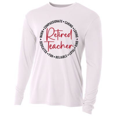 Retired Teacher Cooling Performance Long Sleeve Crew