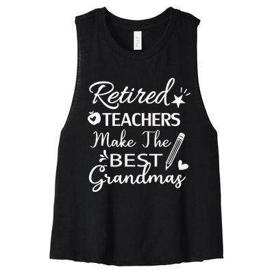 Retired Teacher Women's Racerback Cropped Tank