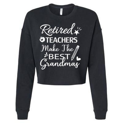 Retired Teacher Cropped Pullover Crew