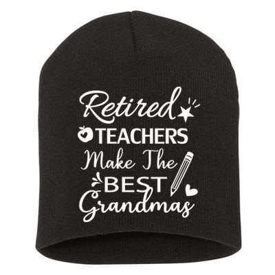 Retired Teacher Short Acrylic Beanie