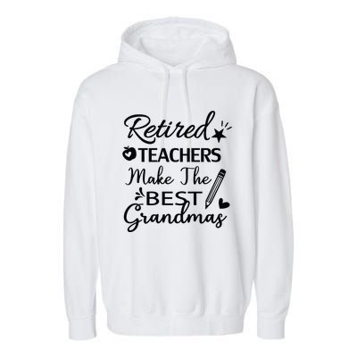 Retired Teacher Garment-Dyed Fleece Hoodie