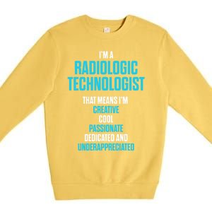 Radiologic Technologist Rad Tech Passionate Radiology Gift Premium Crewneck Sweatshirt