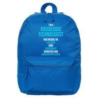 Radiologic Technologist Rad Tech Passionate Radiology Gift 16 in Basic Backpack