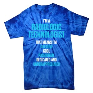 Radiologic Technologist Rad Tech Passionate Radiology Gift Tie-Dye T-Shirt