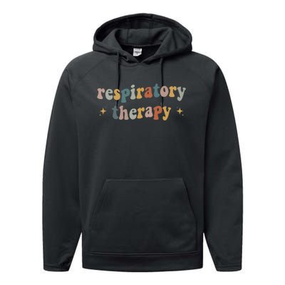 Respiratory Therapy RT therapist funny RT Care Week Performance Fleece Hoodie