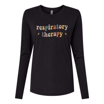 Respiratory Therapy RT therapist funny RT Care Week Womens Cotton Relaxed Long Sleeve T-Shirt