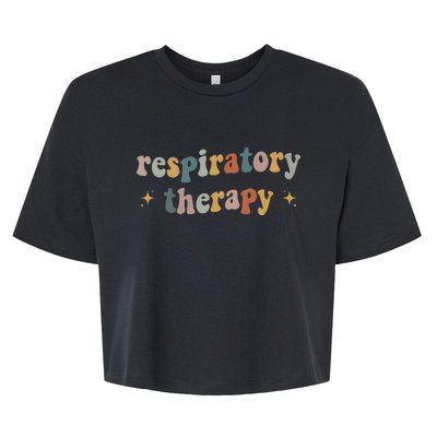 Respiratory Therapy RT therapist funny RT Care Week Bella+Canvas Jersey Crop Tee