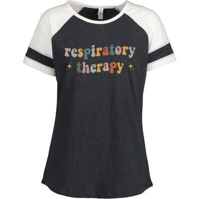 Respiratory Therapy RT therapist funny RT Care Week Enza Ladies Jersey Colorblock Tee