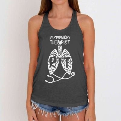 Respiratory Therapist Rt Respiratory Physician Profession Women's Knotted Racerback Tank