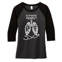 Respiratory Therapist Rt Respiratory Physician Profession Women's Tri-Blend 3/4-Sleeve Raglan Shirt