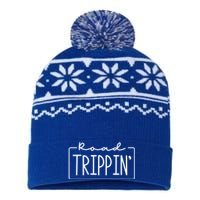 Road Trippin Road Trip Travel Road Tripping Trip Gift USA-Made Snowflake Beanie