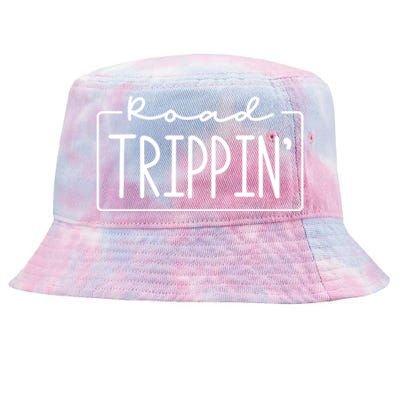 Road Trippin Road Trip Travel Road Tripping Trip Gift Tie-Dyed Bucket Hat