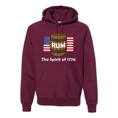 Rum Traveler Spirit Of 1776 America Usa 4th Of July Premium Hoodie