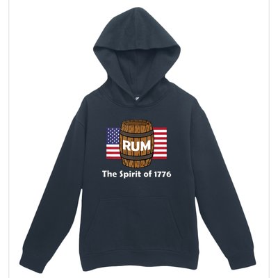 Rum Traveler Spirit Of 1776 America Usa 4th Of July Urban Pullover Hoodie