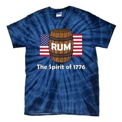 Rum Traveler Spirit Of 1776 America Usa 4th Of July Tie-Dye T-Shirt