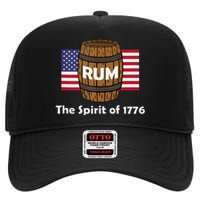 Rum Traveler Spirit Of 1776 America Usa High Crown Mesh Back Trucker Hat