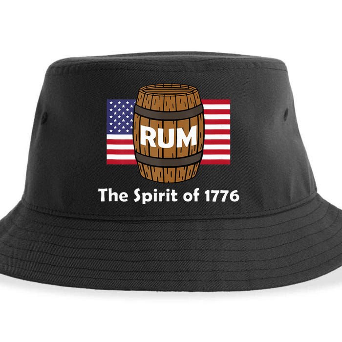 Rum Traveler Spirit Of 1776 America Usa Sustainable Bucket Hat