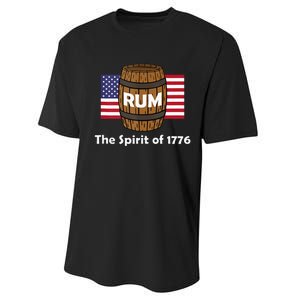 Rum Traveler Spirit Of 1776 America Usa Performance Sprint T-Shirt