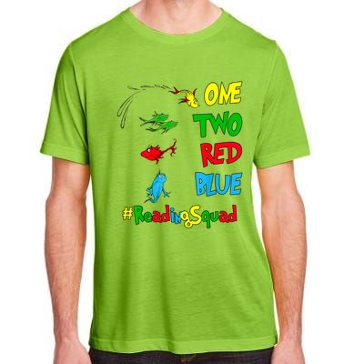 Reading Teacher Squad Oh The Places One Two Red Blue Fish Adult ChromaSoft Performance T-Shirt