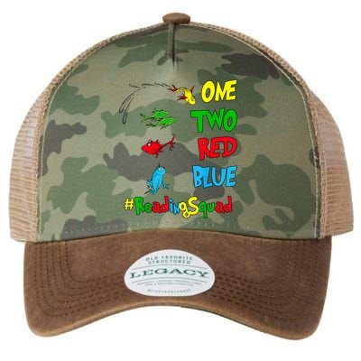 Reading Teacher Squad Oh The Places One Two Red Blue Fish Legacy Tie Dye Trucker Hat