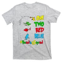 Reading Teacher Squad Oh The Places One Two Red Blue Fish T-Shirt