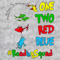 Reading Teacher Squad Oh The Places One Two Red Blue Fish Tall T-Shirt