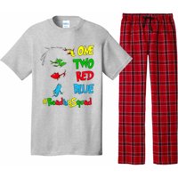 Reading Teacher Squad Oh The Places One Two Red Blue Fish Pajama Set