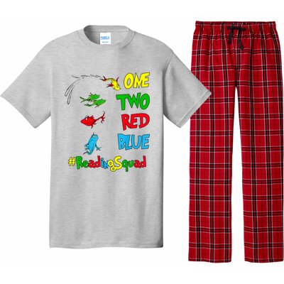 Reading Teacher Squad Oh The Places One Two Red Blue Fish Pajama Set