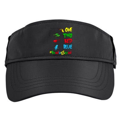 Reading Teacher Squad Oh The Places One Two Red Blue Fish Adult Drive Performance Visor