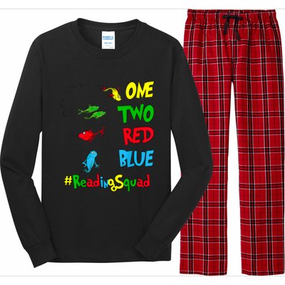 Reading Teacher Squad Oh The Places One Two Red Blue Fish Long Sleeve Pajama Set