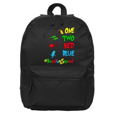 Reading Teacher Squad Oh The Places One Two Red Blue Fish 16 in Basic Backpack