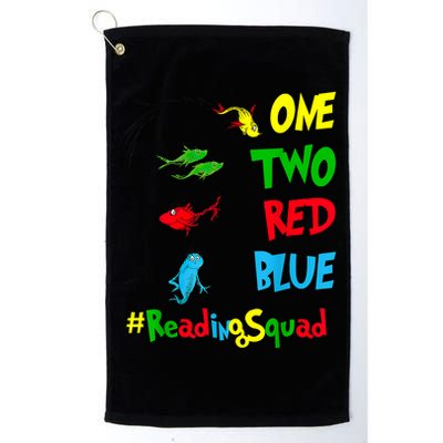 Reading Teacher Squad Oh The Places One Two Red Blue Fish Golf Towel