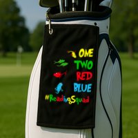 Reading Teacher Squad Oh The Places One Two Red Blue Fish Golf Towel