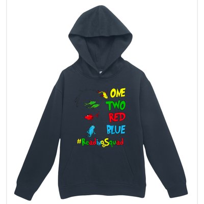 Reading Teacher Squad Oh The Places One Two Red Blue Fish Urban Pullover Hoodie