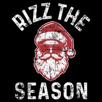 Rizz The Season Funny Christmas Santa Claus Rizzler Drawstring Bag