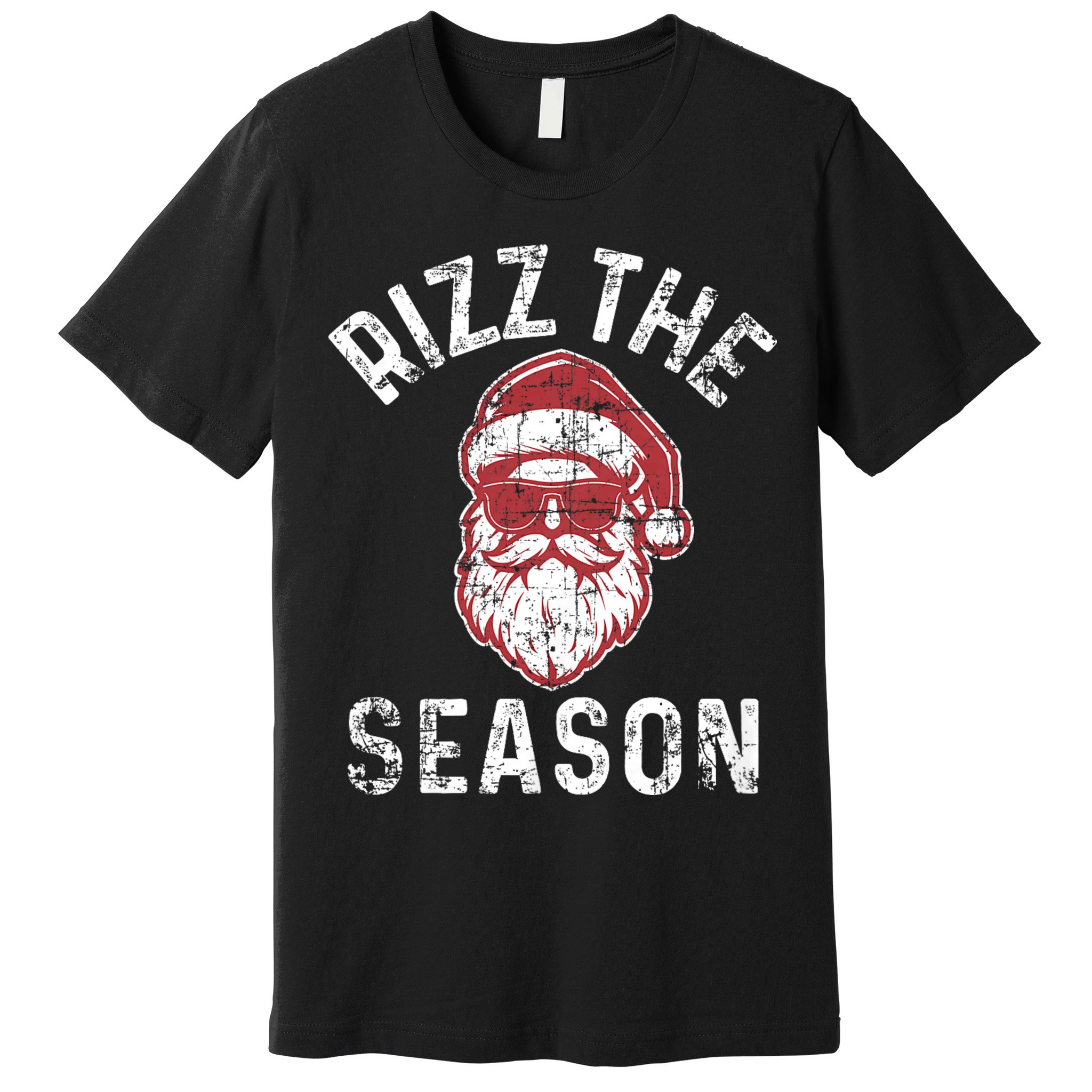 Rizz The Season Funny Christmas Santa Claus Rizzler Premium T-Shirt