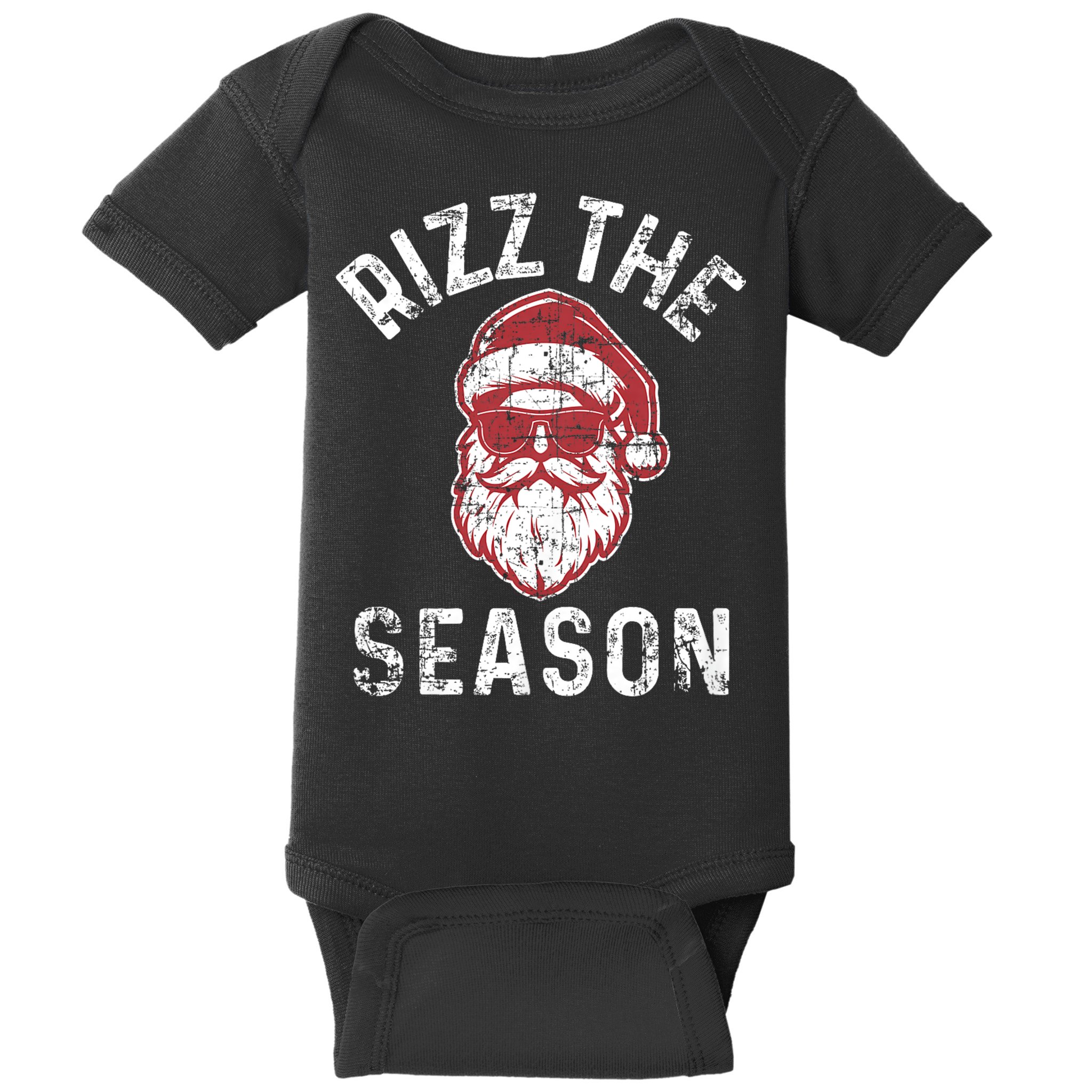 Rizz The Season Funny Christmas Santa Claus Rizzler Baby Bodysuit