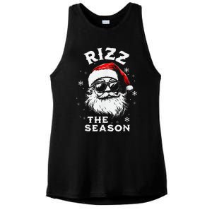 Rizz The Season Santa Claus Rizzmas Funny Christmas Ladies PosiCharge Tri-Blend Wicking Tank